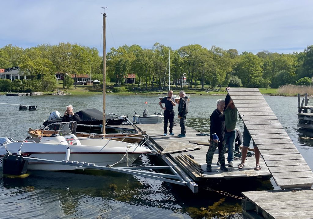 Arbete med brygga